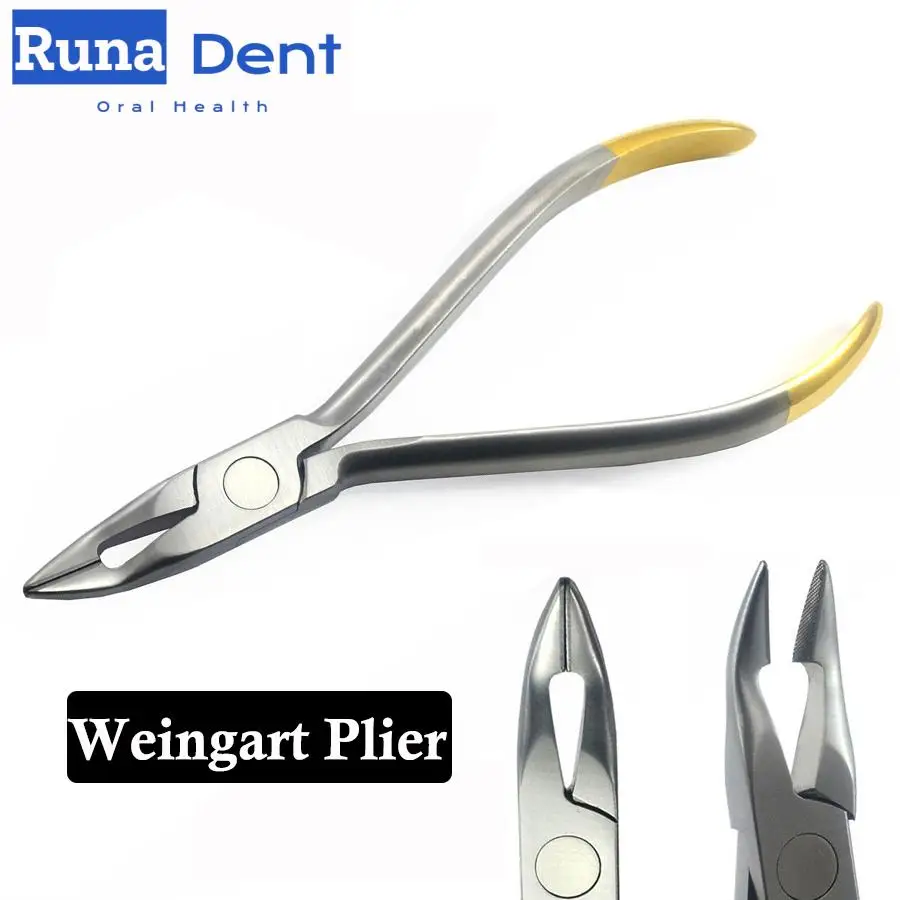 

Dental Weingart Pliers Stainless Steel Orthodontic Pliers with Weingart Plier Tip Dental Arch Bending Forceps Dental Lab Tool