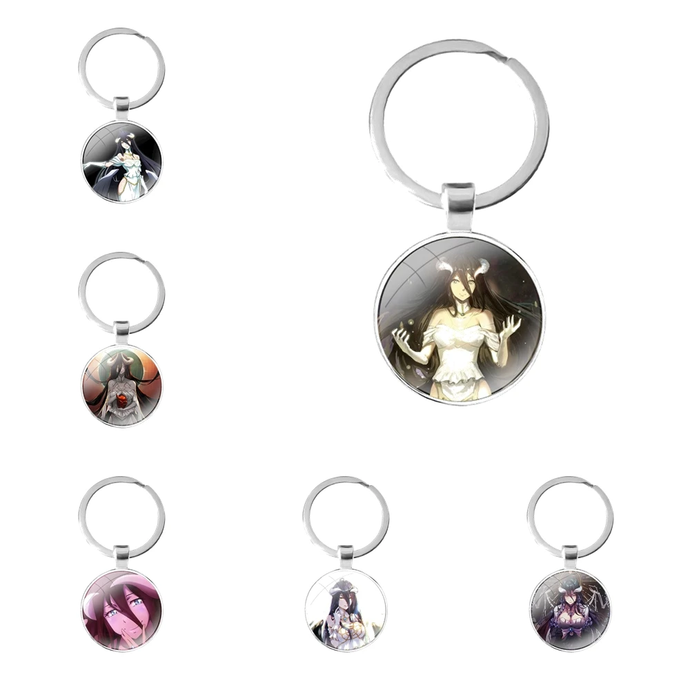 

Модный Креативный дизайн мультяшный албедо Overlorde стеклянный кабошон брелок сумка автомобильный брелок кольцо держатель Брелки Подарки