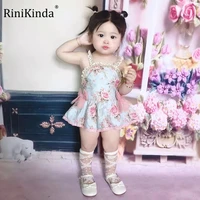 rinikinda summer newborn baby clothes infant girl clothes cute print sleeveless lace strap dress lolita princess dresses
