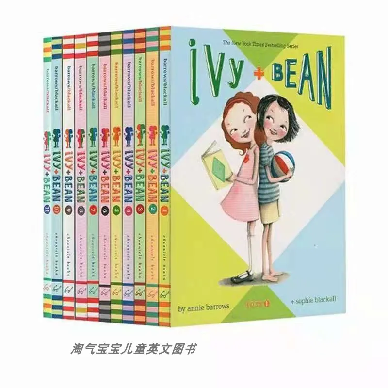 11Pieces Ivy and Bean English Enlightenment Readings Books Story Book Helping Child To Read Phonics English story Picture Books