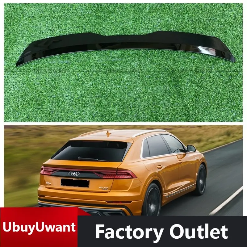 

Rear Roof Lip Spoiler For Audi Q8 S-Line 2018- Rear Wing Extension ABS Plastic Gloss Black Car Tail Trunk Wing Universal Spoiler