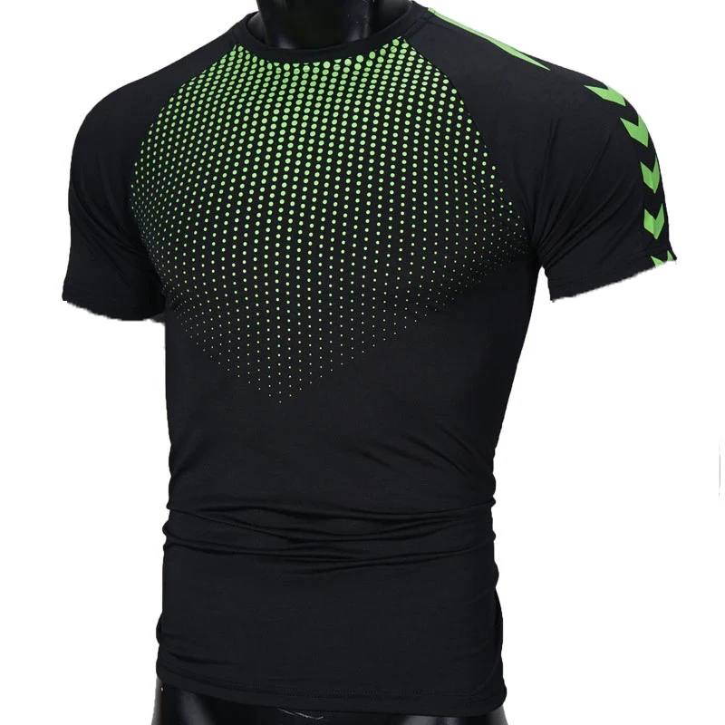 Футболка мужская компрессионная короткий рукав спортивная одежда для спортзала