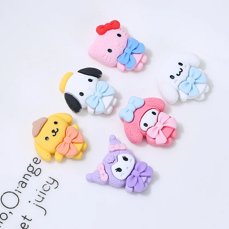 

Mymelody Kawaii аксессуары Аниме Sanrio Pachacco Kuromi Diy декоративный материал пакет мультфильм Милый креативный подарок
