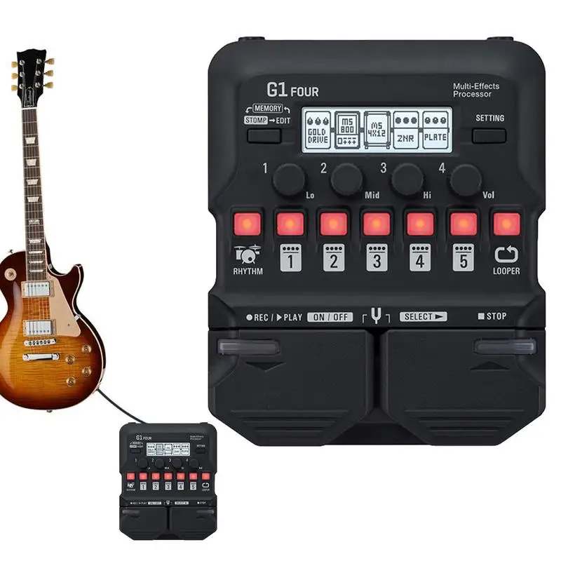 

Guitar Multi-effects Bass Compressor Effect Pedal Portable Multi Effects Processor With Expression For Live Show Live Streaming