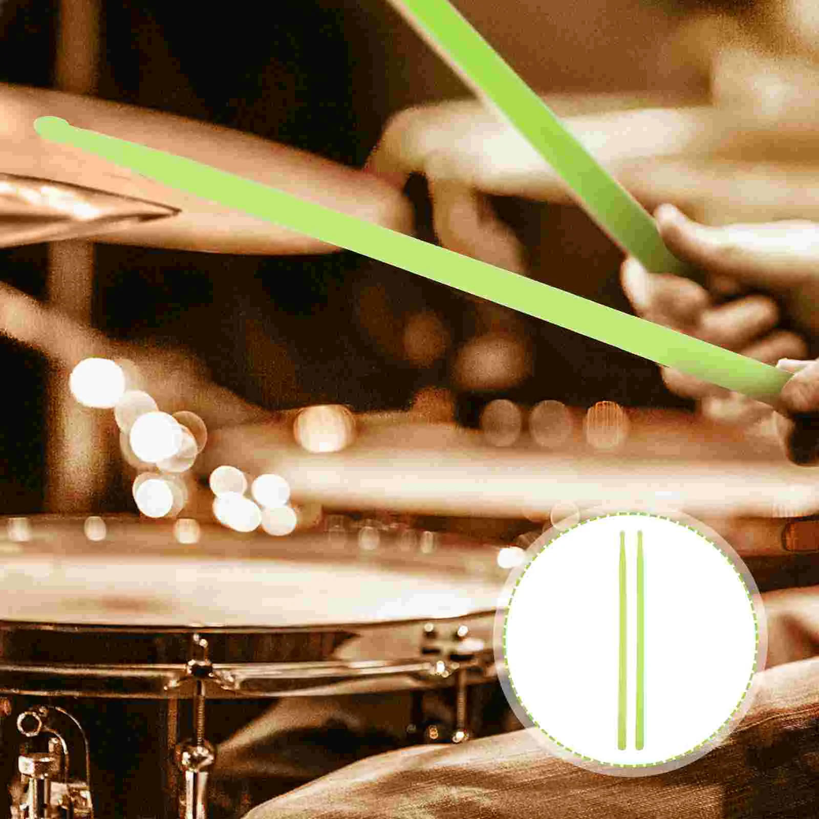 

Drumsticks Drum Sticks Percussion Glowing Mallets Lighted Led Beater Drumstick Ligth Night Jazz Bass Kick Musicglow Light Nylon