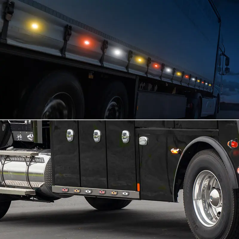 12 В 24 двухсторонний габаритный фонарь 2 светодиодных указателя поворота