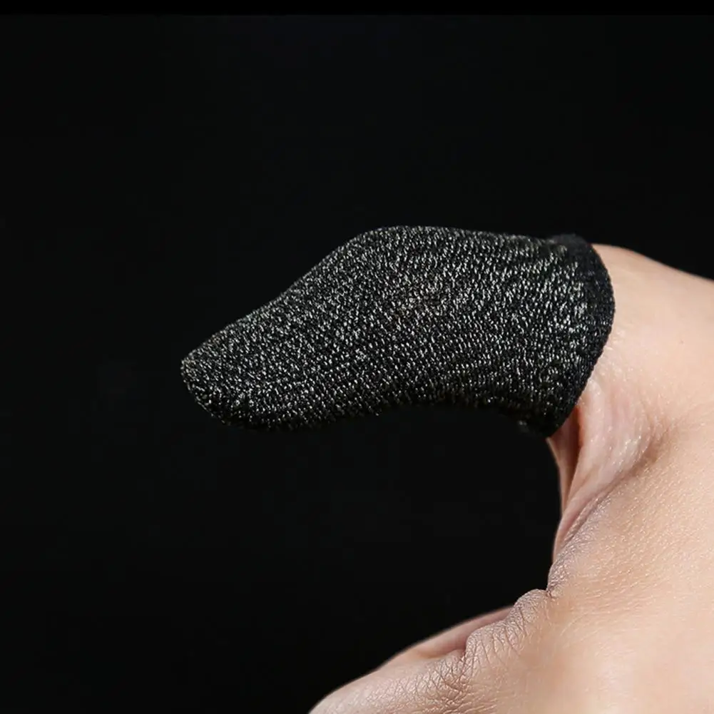 

1 Pair Sensitive Controller Anti-slip Game Breathable High Finger Sleeves Touchscreen Finger Sleeve