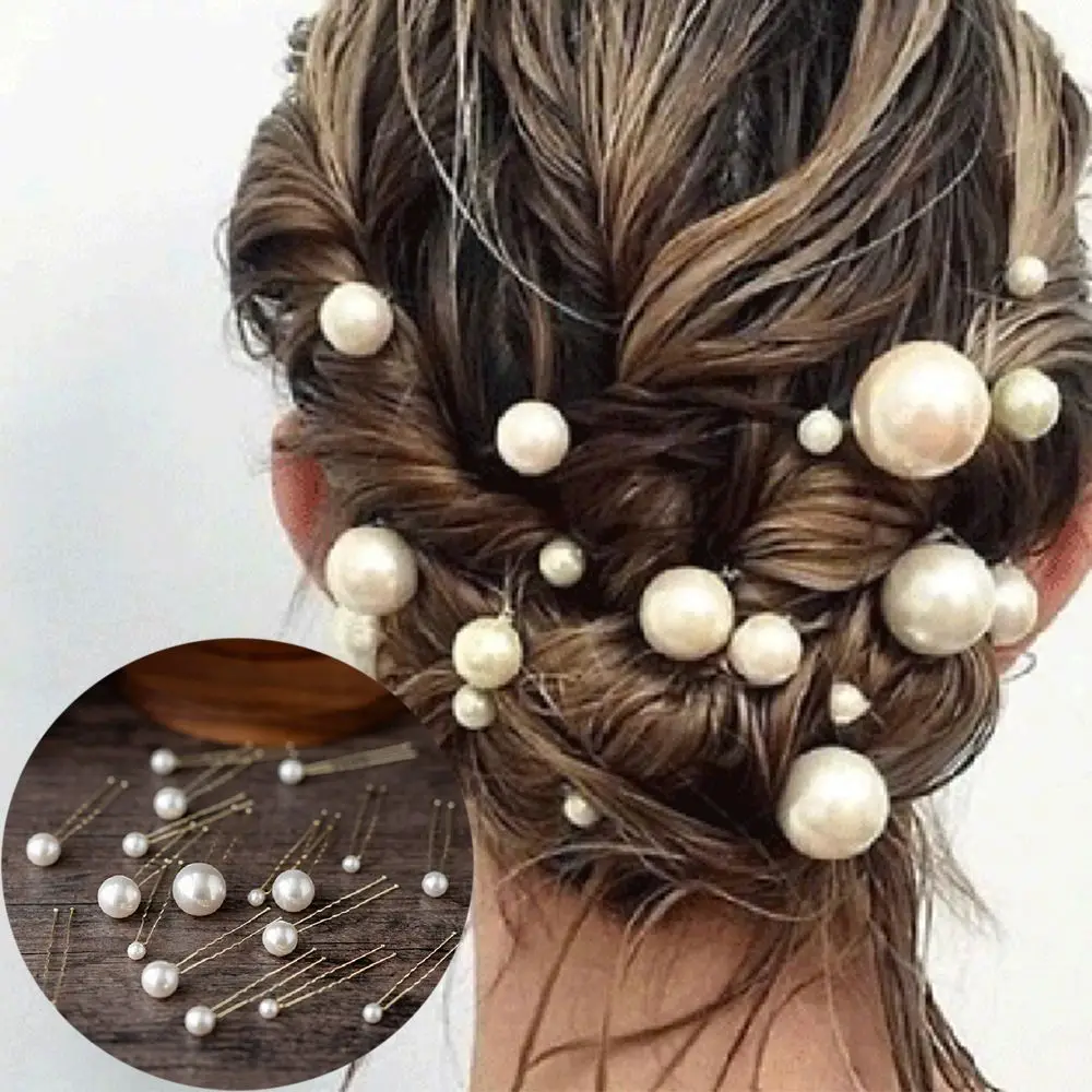 

U-shaped Hair Accessories Disk Hair Hairstyle Tools U-shaped Hairpin Wedding Headwear Pearl Hairpin Bridal Tiara