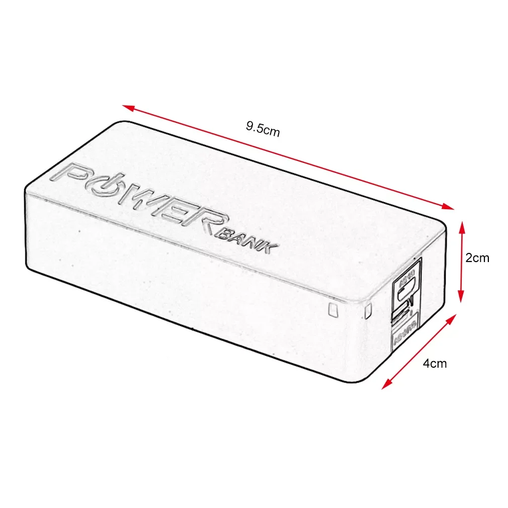 Новинка 5600 мА/ч коробка для хранения аккумулятора с USB-зарядкой портативное