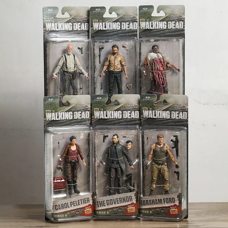 

The Walking Dead Abraham Ford Bungee Walker Rick Grimes The Governor Collection Action Figure PVC Model Toy Doll Figurals Gift
