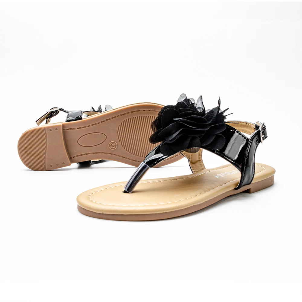 COSYSUSY/шлепанцы для девочек новые модные детские туфли с цветочным принтом обувь