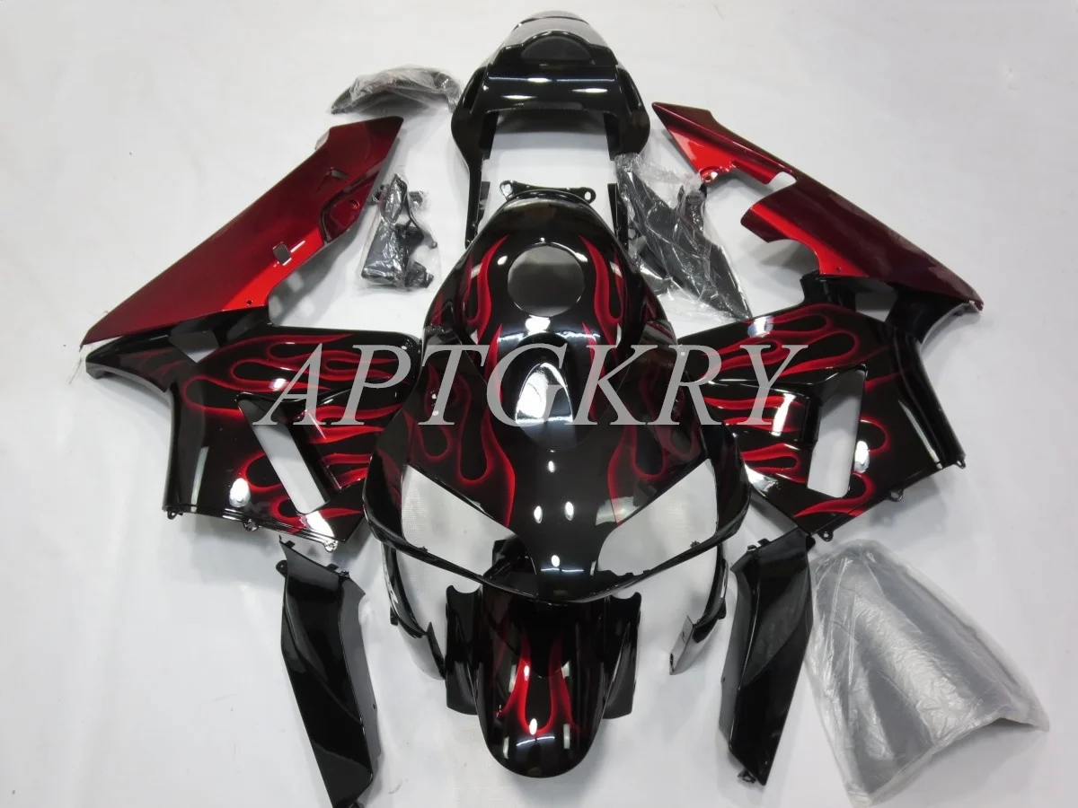 

4 Gifts New ABS Plastic Motorcycle Fairings Kit Fit For HONDA CBR600RR F5 2003 2004 03 04 Bodywork Set Red Flame