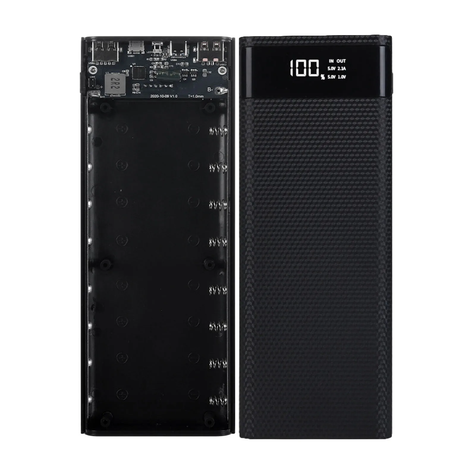 

Внешний аккумулятор с двумя USB-портами типа C, 5 В, 8*18650