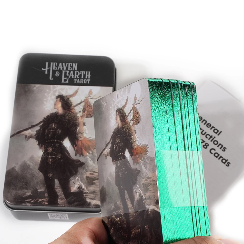 Таро небесного и земледелия в жестяной металлической коробке высокое качество 78