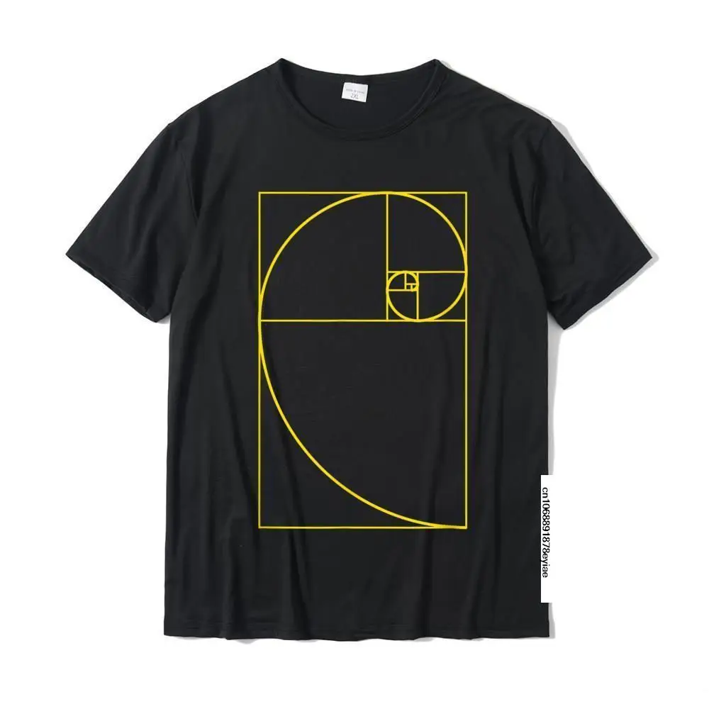 

Golden Ratio Spiral T-Shirt Fibonacci Spiral Tee Shirt Cotton T Shirt For Men Printing T Shirts 3D Printed Funny