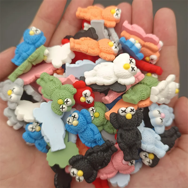 

20pcs Trendy Bear Design Nail Art Charms 3D Cartoon Anime Doll Nail Rhinestones Decorations DIY Kawaii Nail Resin Accessories