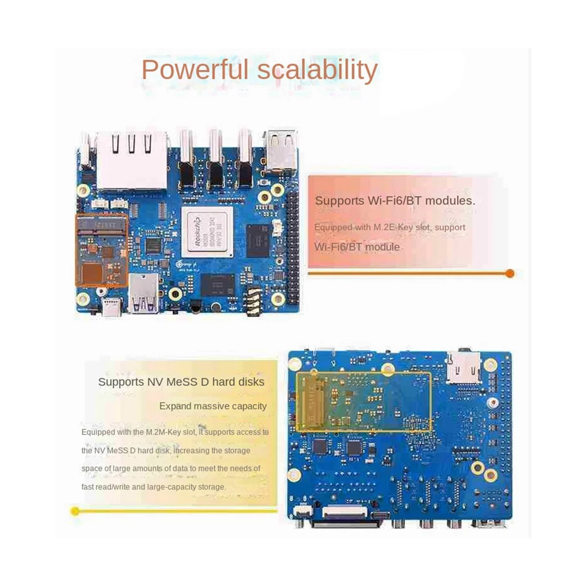 

For Orange Peel 5 Plus 16GB RAM + 256GB Emmc Module RK3588 Octa-Core Support 8K Video 2.5G WiFi6 BT Module Kit EU Plug