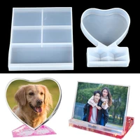 love heart photo frame diy resin decorative craft jewelry making mold silicone mould epoxy resin mold for jewelry