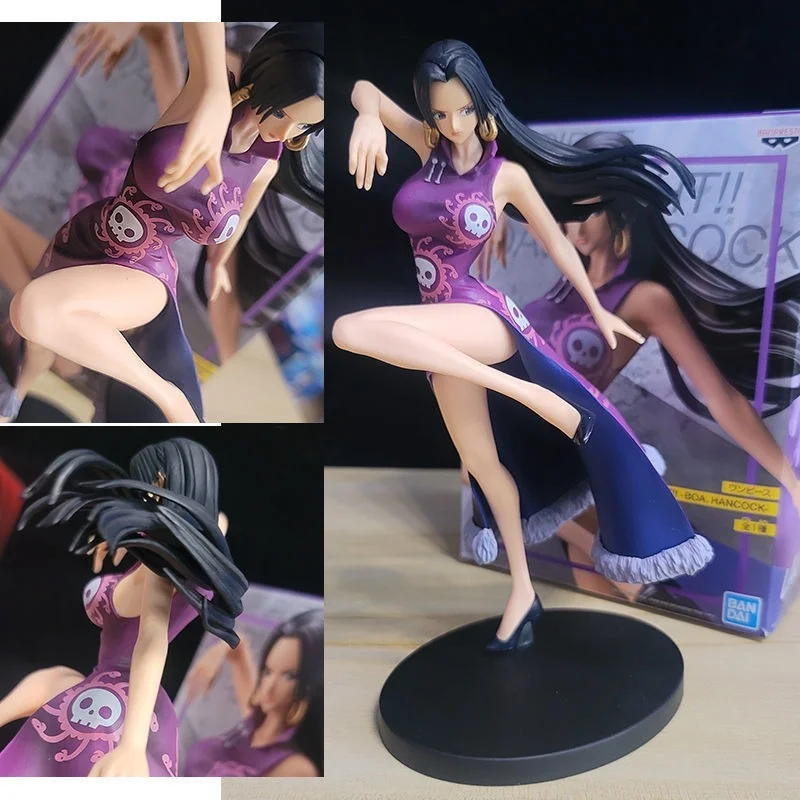 

One Piece Hand-made Nine Snake Empress Snake Ji Hancock sitting scene GK Empress Model Statue Anime Ornament Gift