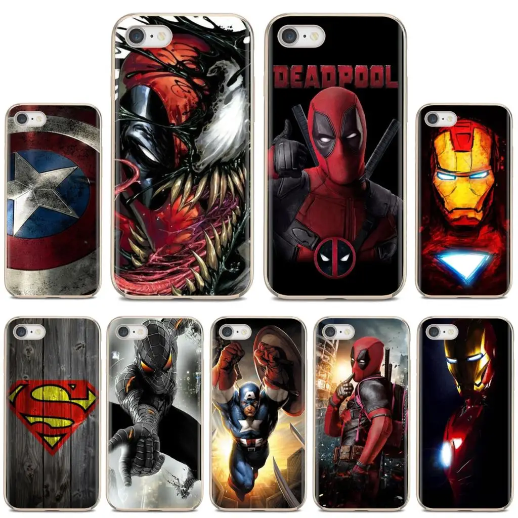 

Superhero Deadpool Spiderman Moive For iPod Touch iPhone 10 11 12 Pro 4S 5S SE 5C 6 6S 7 8 X XR XS Plus Max 2020 Phone Housing