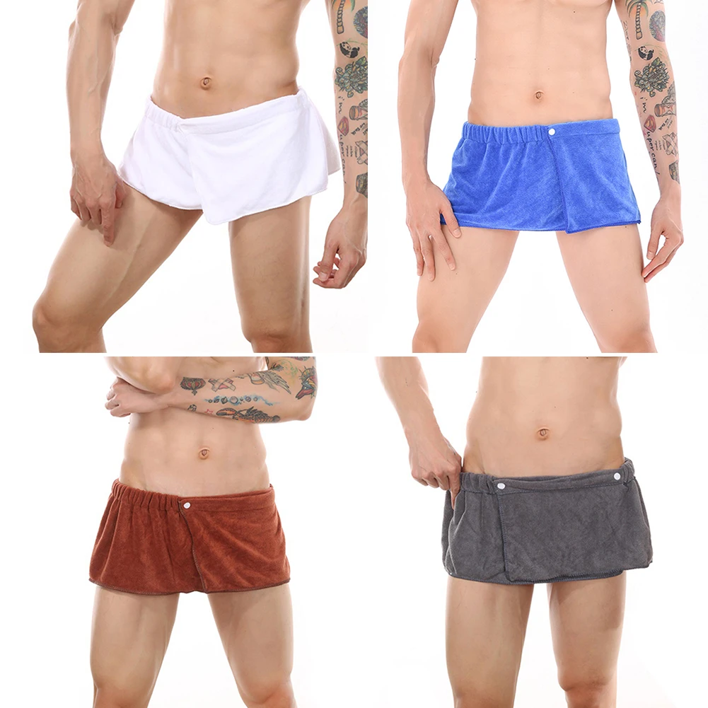 Soft Wearable Bath Towel Short Pants for Men Women Swimming Beach Gym Towel Blanket Shower Shorts Skirt