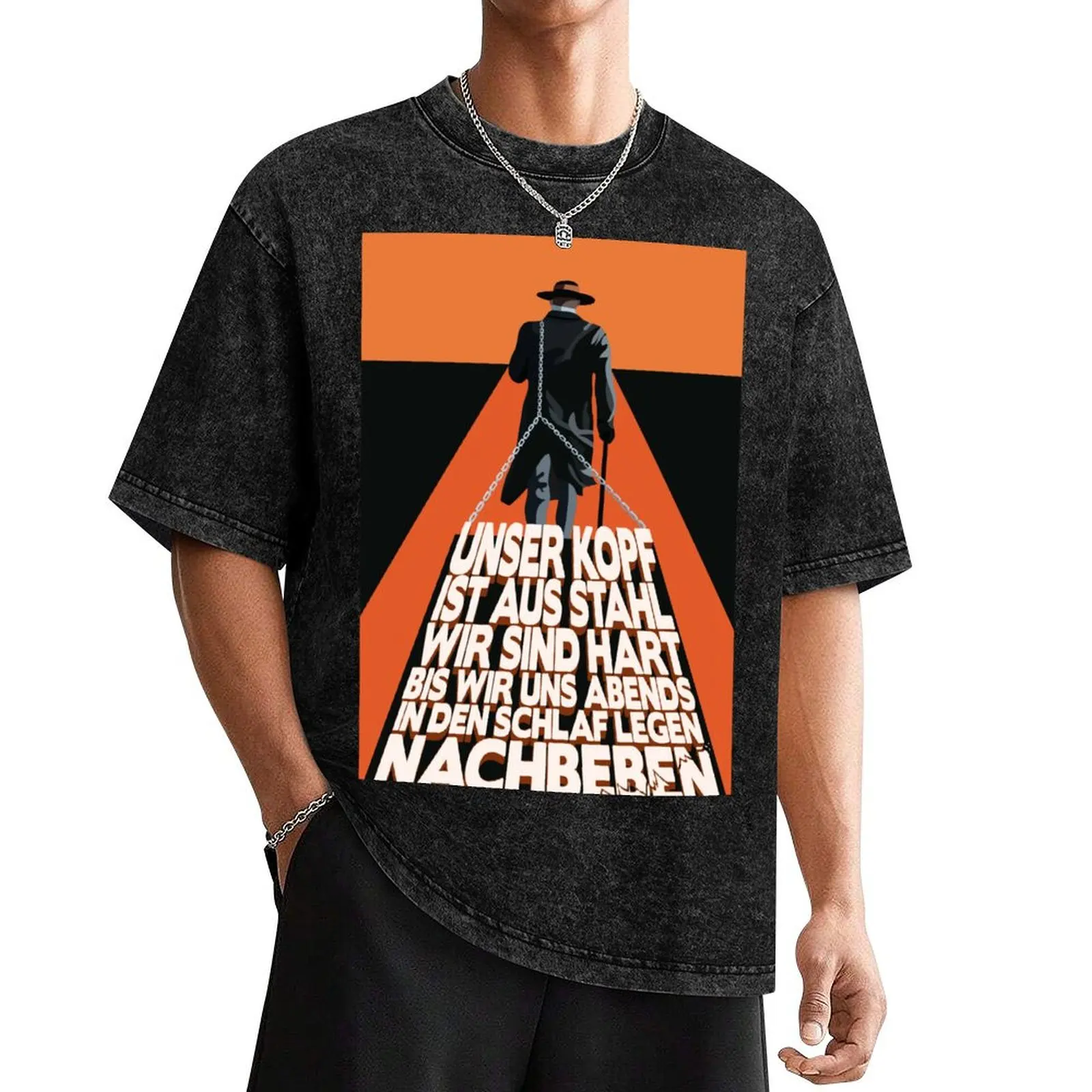 Мужская футболка Alligatoah aftershocks белая хлопковая