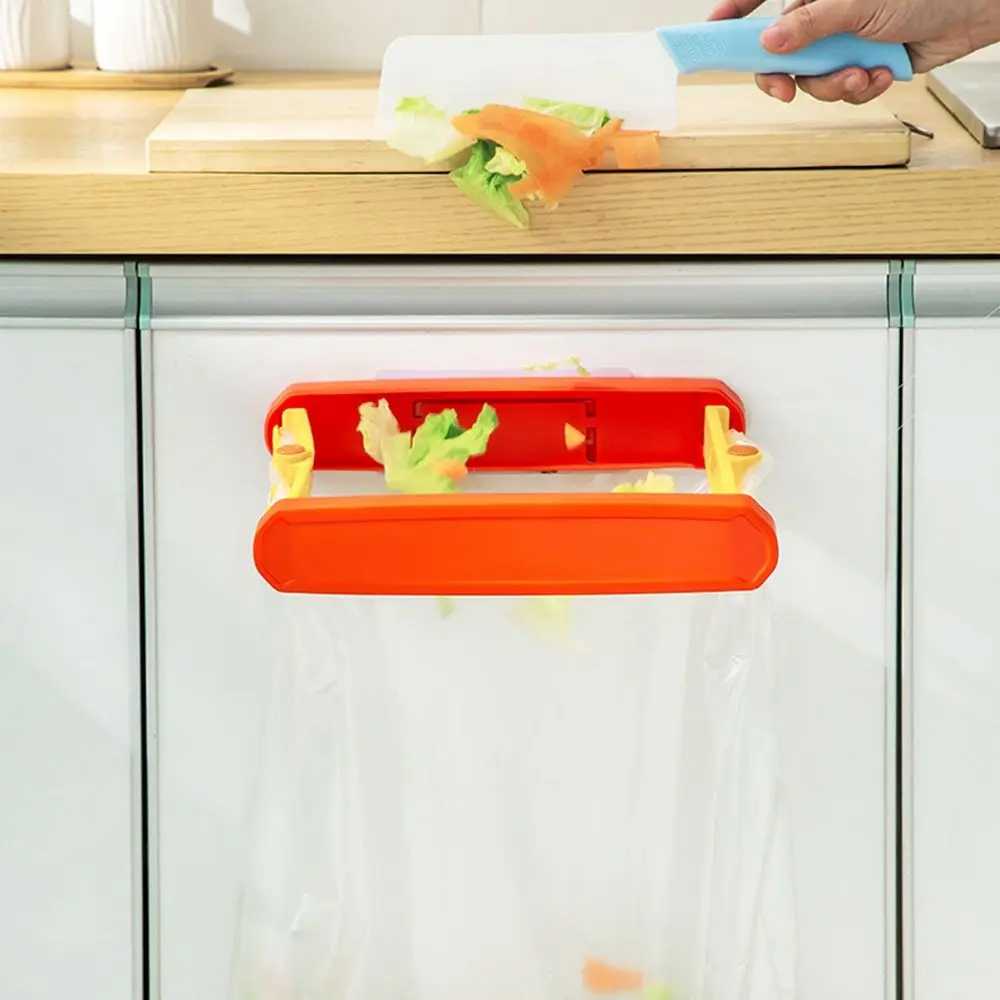 

Washbasin Rack Cabinet Door for Kitchen, Bathroom Hanging Kitchen Gadgets Trash Bag Rack Trash Bag Holder Waste Bin