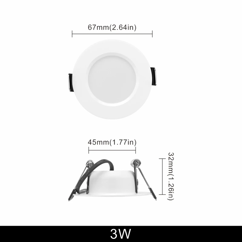 

LAN MU светодиодный потолочный светильник 3/4/5 дюймов 3-15Вт 220В