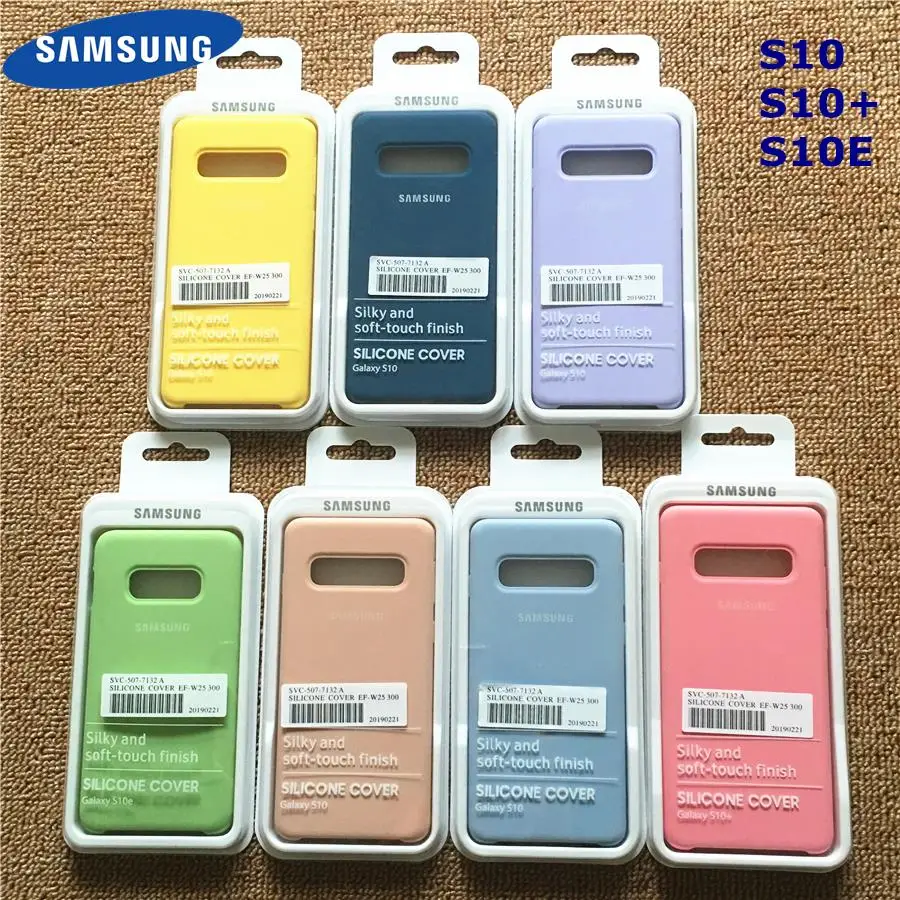 

Samsung Silicone Cover Soft Liquid Silicone Office Style Case For Galaxy S10+ S10E S10 S20 Plus Ultra S20+ S20U S20FE With Box