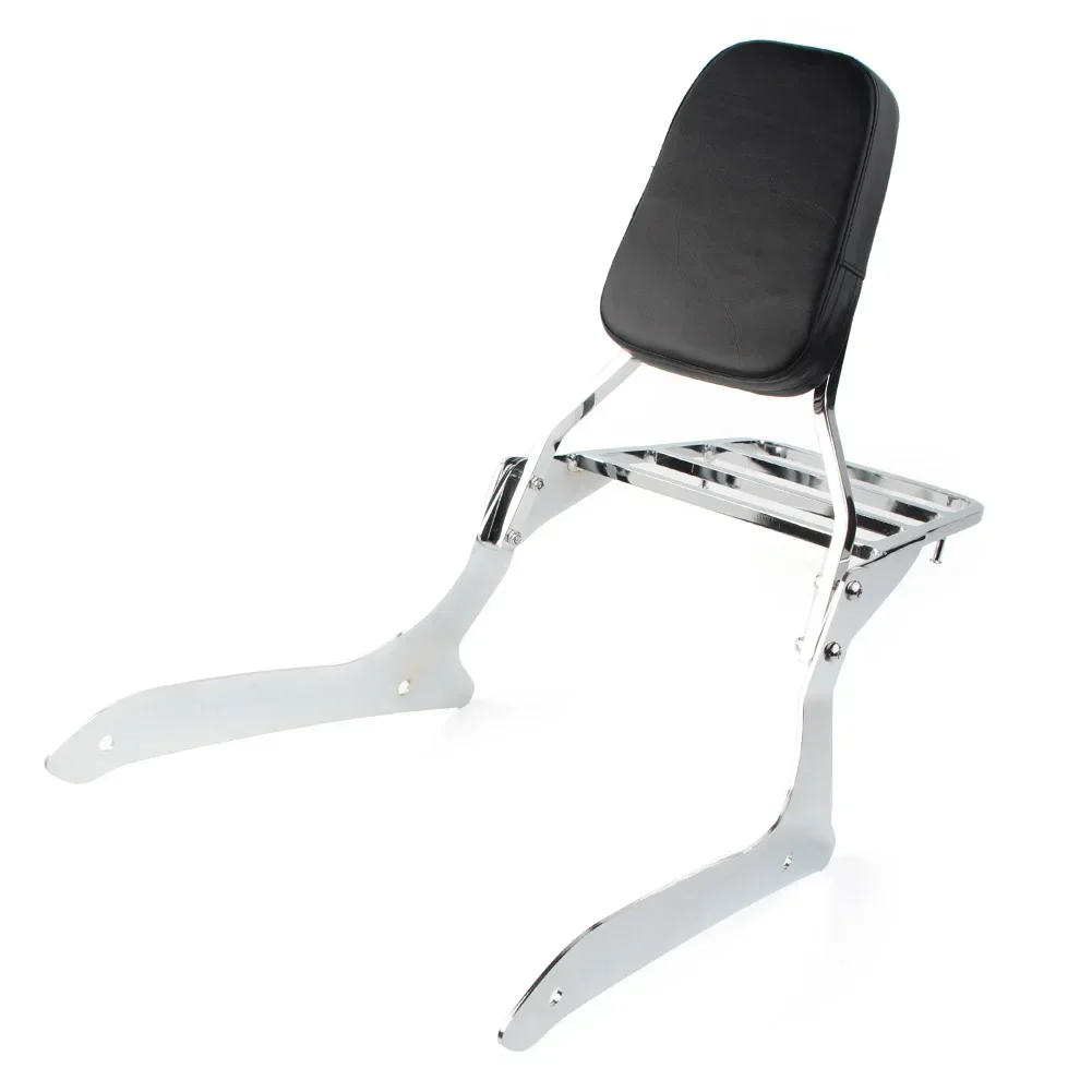 Для Yamaha V-Star XVS1300A V Star 1300 2007-2015 Midnight Chromeчерная спинка мотоцикла Sissy Pad и багажник (art.: 3920ce93f013a) - 3920ce93f013a