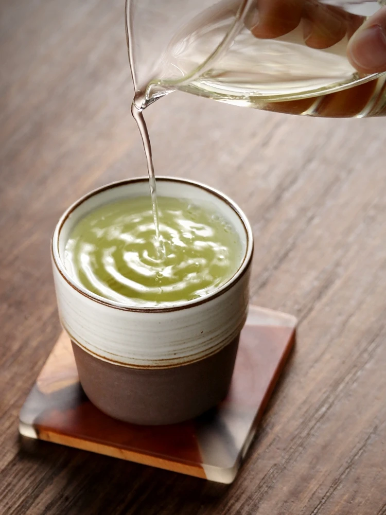 Чашка для дегустации чая ручной работы из грубой керамики маленькая чашка