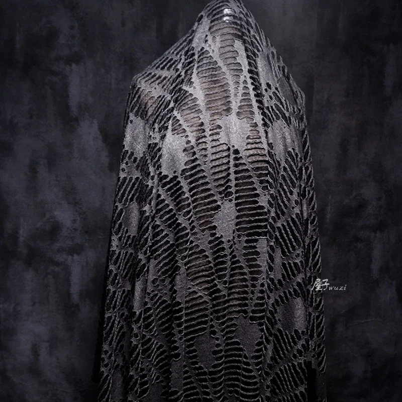 Жаккардовая ткань тяжелая текстура вязаная основа дизайн для одежды тканевая