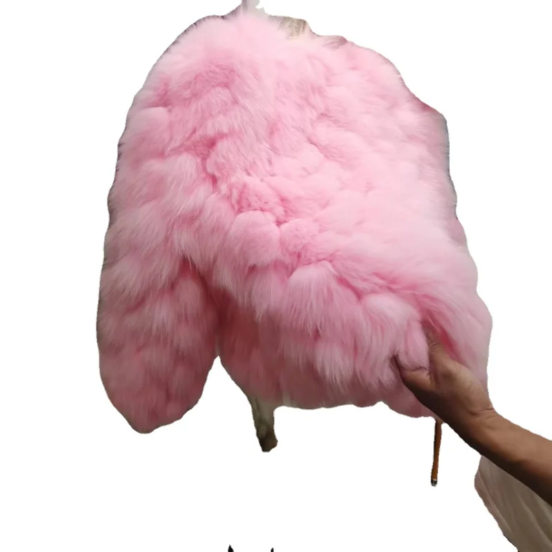 Fake Fur Coat New Fox Fur Coat Women's Strip Tassels Short Real Fur Coat Fashion Trend In Autumn and Winter