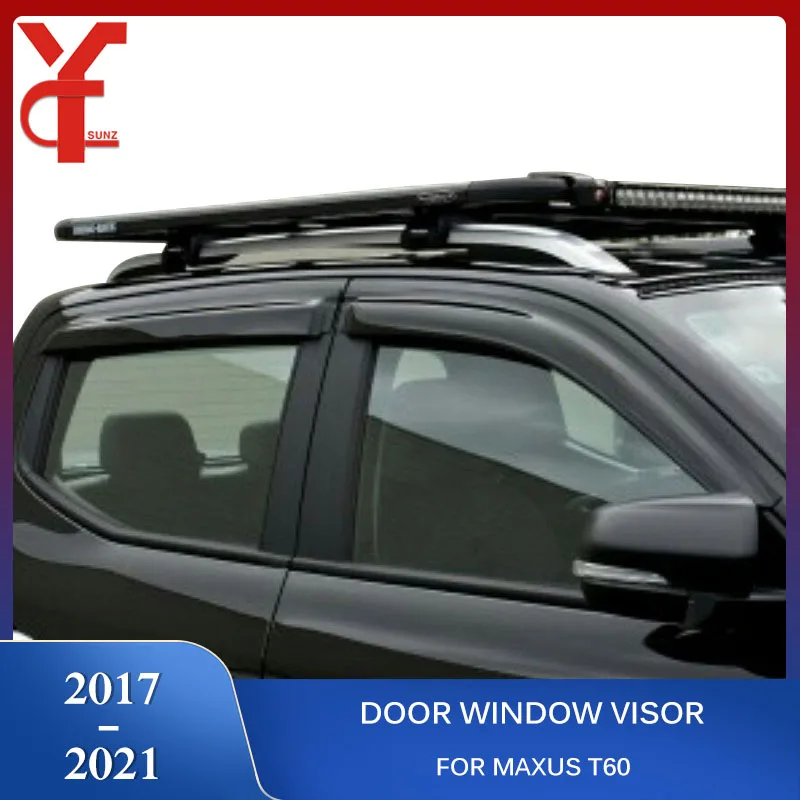 

ABS Door Window Visor Deflector For Maxus T60 ldv ute 2017 2018 2019 2020 2021 pickup truck car accessories Ycsunz