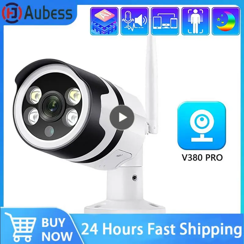 

Human Detect Video Surveillance Camera Waterproof Wireless Ai Ip Camera 1080p 200w Pixel Security Camera Security Protection 2mp