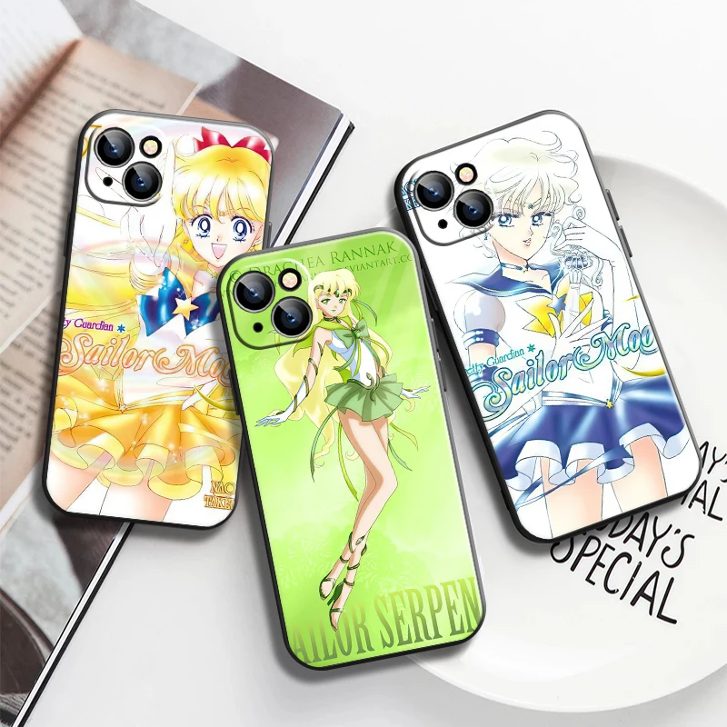 

Sailor Moon For iPhone 13 12 11 Pro MAX 7 8 6 6S Plus SE 2020 X XR XS MAX 13 12 Mini Phone Case Carcasa Cases Japan Anime Girl