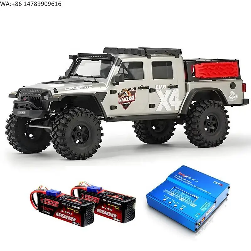 Фото Профессиональный радиоуправляемый внедорожник RC Rock Crawler Cross RC EMO X4, масштаб 1:8, двухскоростной, полноприводный, с усиленной нейлоновой рамой и мощными светодиодными фарами №1