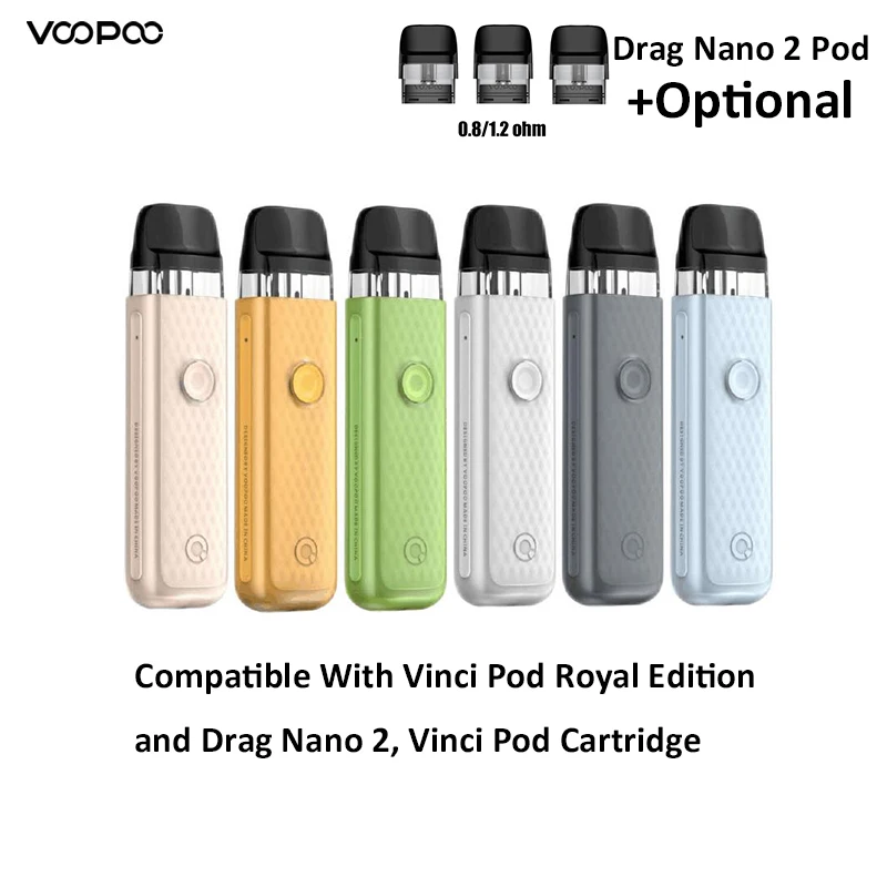 

Newest Original VOOPOO Vinci Q Pod Kit 900mAh Built-in Battery Capacity 2ml Cartridge Mesh Pod MTL Kit