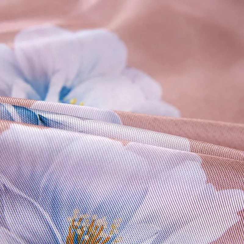 Summer Bed Skirt Ice Silk Mat Three-Piece Set Lace Machine Washable Air Conditioning Nude Sleeping Sof...