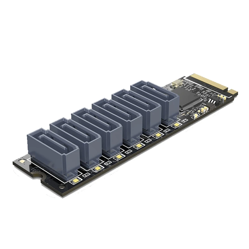

PCIe Gen3 M.2 M ключ к 6 портам 3,0 адаптер карта NVMe к преобразователю PCIe 3,0 до 16G плата расширения PM2TS6 B36A