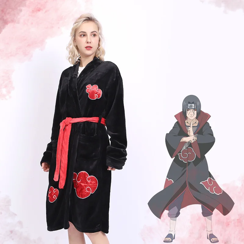 

High Quality Naruto Itachi Uchiha Bathrobe Cos Clothing Robe Cosplay