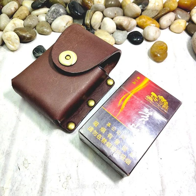 Blongk кожаная мужская поясная сумка ручной работы с заклепками и здоровым