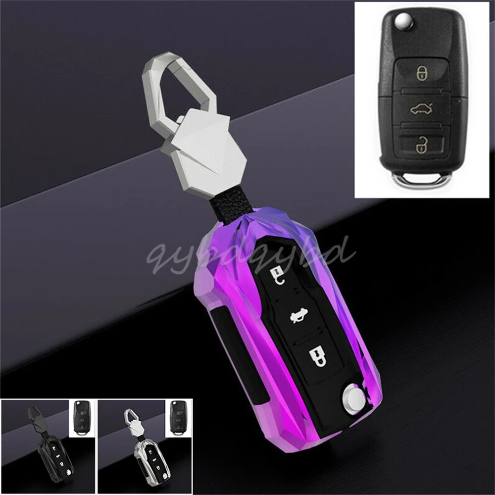 

Zinc Alloy Car Remote Key Case Fob Cover Shell Skin Holder Protector For VW Beetle Jetta Golf GTI Rabbit CC Accessories Styling