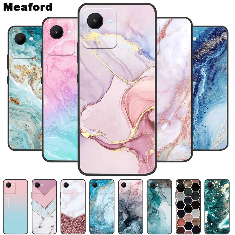 

For Realme Narzo 50i Prime Case New Fashion Marble silicon Soft TPU Back Cover For Realme Narzo50i Prime Phone Cases 50i Prime