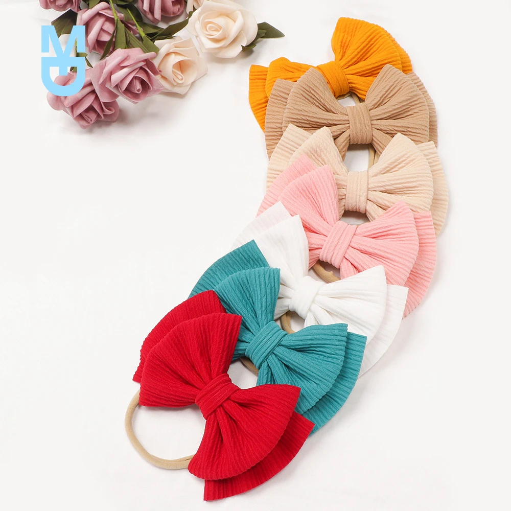 

New Baby Girl Headband Infant Hair Accessories Bowknot Band Big Bowknot born Headwear Tiara Headwrap Gift Toddlers Bandage Ribbo
