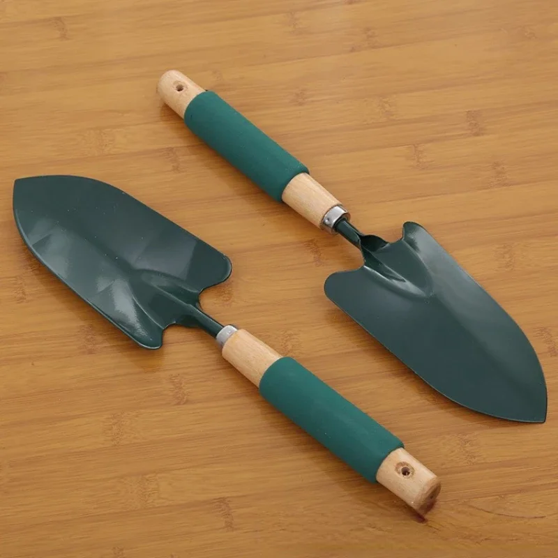 Лопата садовая с деревянной ручкой большая заостренная лопатка 36 см для