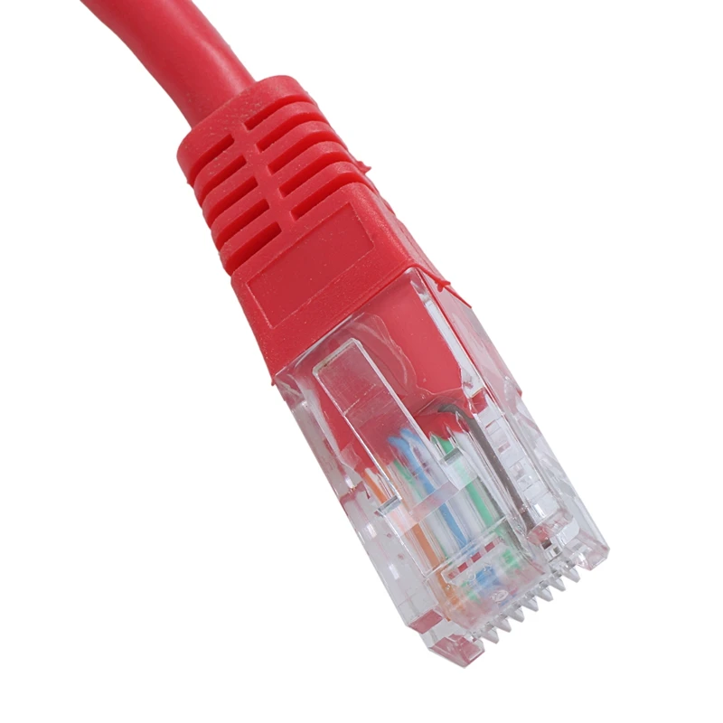 

RJ45 Ethernet Cat5 Network Cable LAN Patch Lead , 2M Red 10Pcs