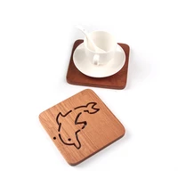 tea coffee cup pad placemat decor ebony sandalwood coasters durable heat resistant square round drink mat 1 pcs bowl teapot