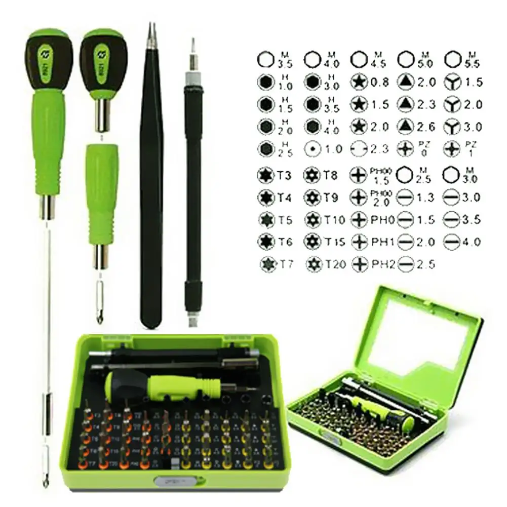 

53 in 1 Screwdriver Set of Screw Driver Bit Set Multi-Bit Precision Torx Screwdriver Tweezer Cell Phone Repair Tool for Computer