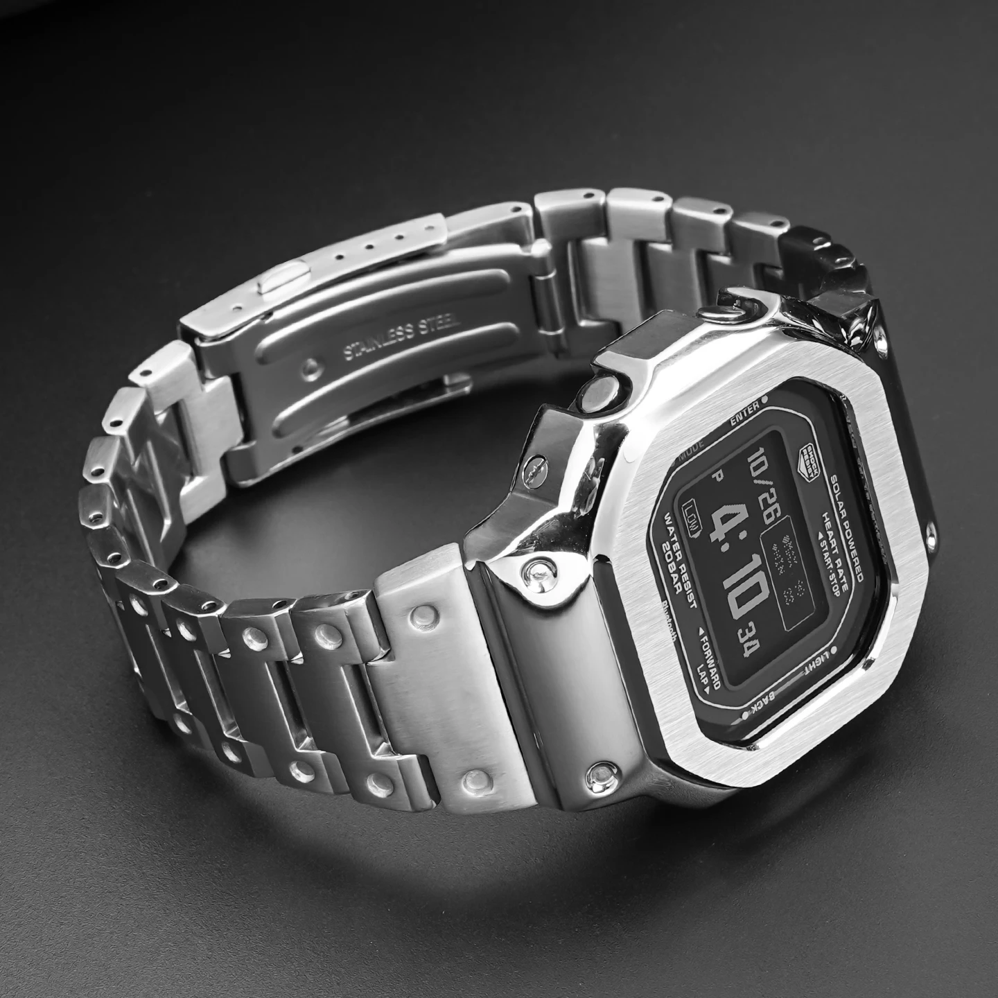 Фото DW-H5600 Модный комплект из нержавеющей стали, ремешок для часов Casio 3516 DW H5600, модифицированный металлический ремешок для часов, аксессуары с инструментами №4